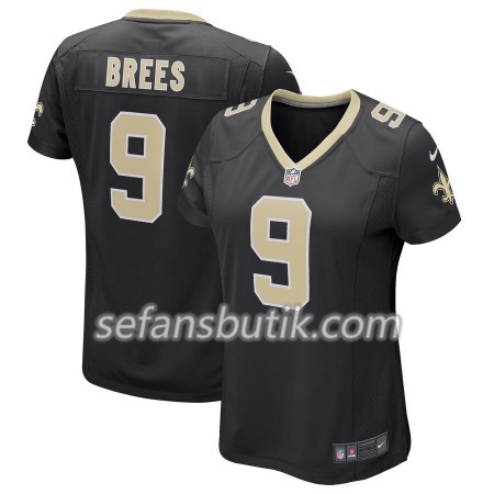 New Orleans Saints Tröjor Drew Brees 9 Nike Svart - Dame New Orleans Saints Tröjor Drew Brees 9 Nike Svart - Dame